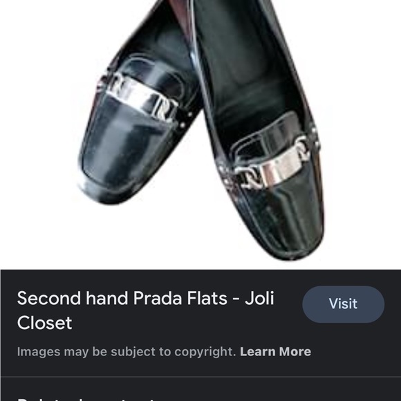 Prada unisex black patten leather loafers - Picture 9 of 9